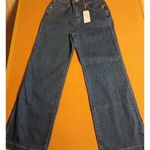 ETTELO Womens Size 12 Jeans NWT High Waisted "Mom Jeans" Straight Leg